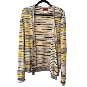Missoni Yellow and Cream Patterned Cardigan
